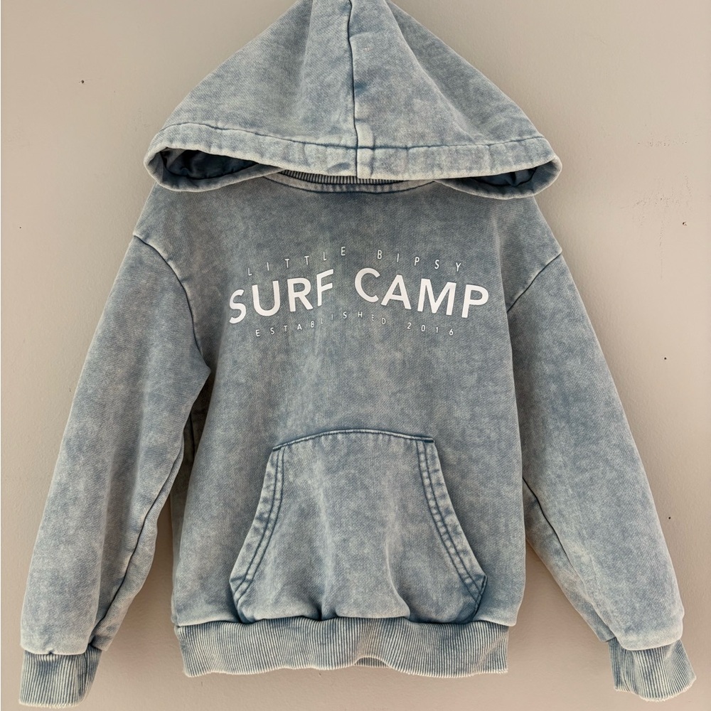Little Bipsy Surf Camp Hoodie - Washed Blue